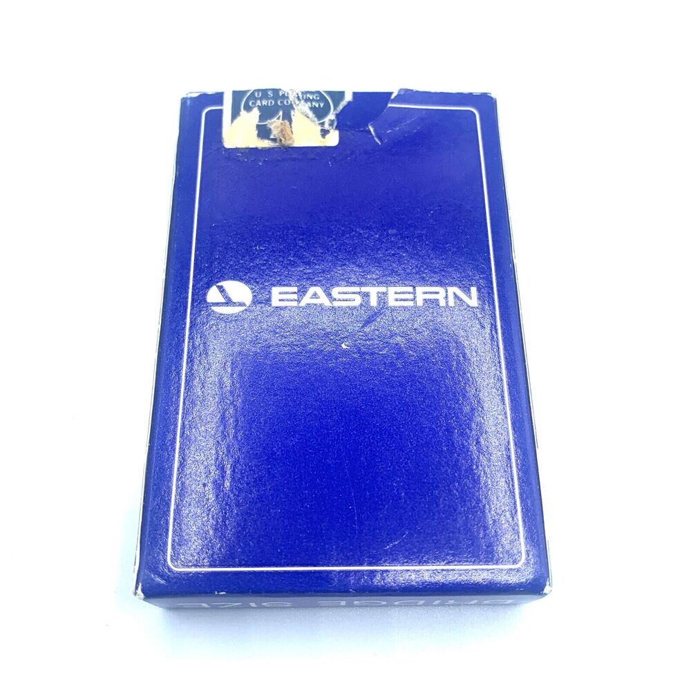 Vintage Eastern Airlines playing cards in box blue